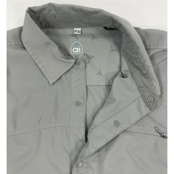 Club Ride Mens Shirt Snap Long Sleeve Size XL Performance Vented Pocket Biking - Picture 5 of 15